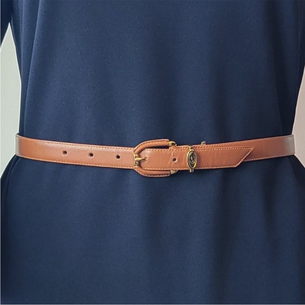 Christian Dior Elegant Tan Leather Belt